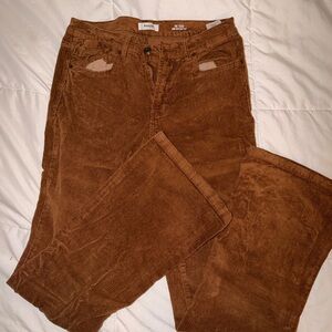 Kensie Women's Brown Corduroy Flare Pants